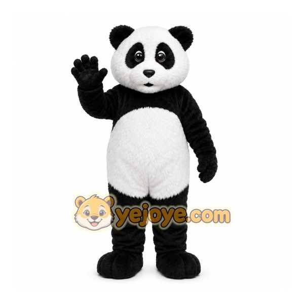 Black Panda Mascot Costume for Children's Events
