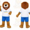 Brown Lion Mascot Costume for Sports Events