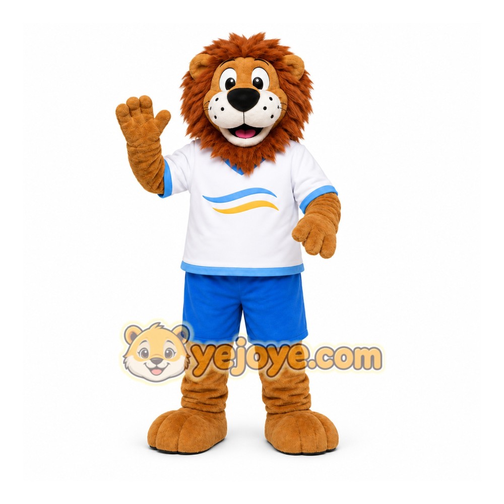 Brown Lion Mascot Costume for Sports Events