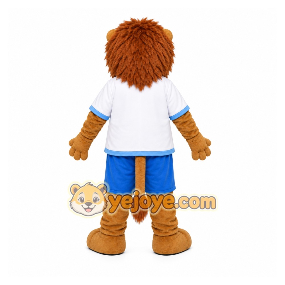 Brown Lion Mascot Costume for Sports Events