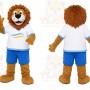 Brown Lion Mascot Costume for Sports Events