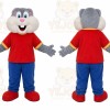 Gray Chipmunk Mascot Costume for Children's Events