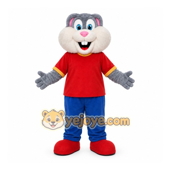 Gray Chipmunk Mascot Costume for Children's Events Gray Chipmunk Mascot Costume for Children's Events