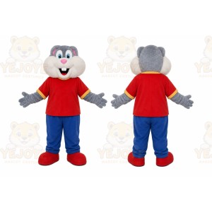 Gray Chipmunk Mascot Costume for Children's Events