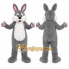 Gray Rabbit Mascot Costume for Children's Events
