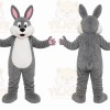 Gray Rabbit Mascot Costume for Children's Events