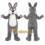 Gray Rabbit Mascot Costume for Children's Events