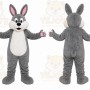 Gray Rabbit Mascot Costume for Children's Events