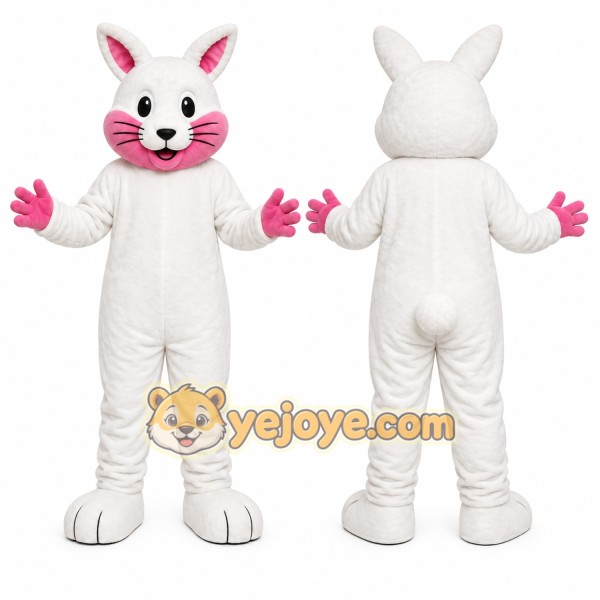 White Rabbit Mascot Costume for Children's Events