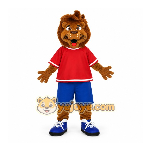 Brown Lion Mascot Costume for Sports Events