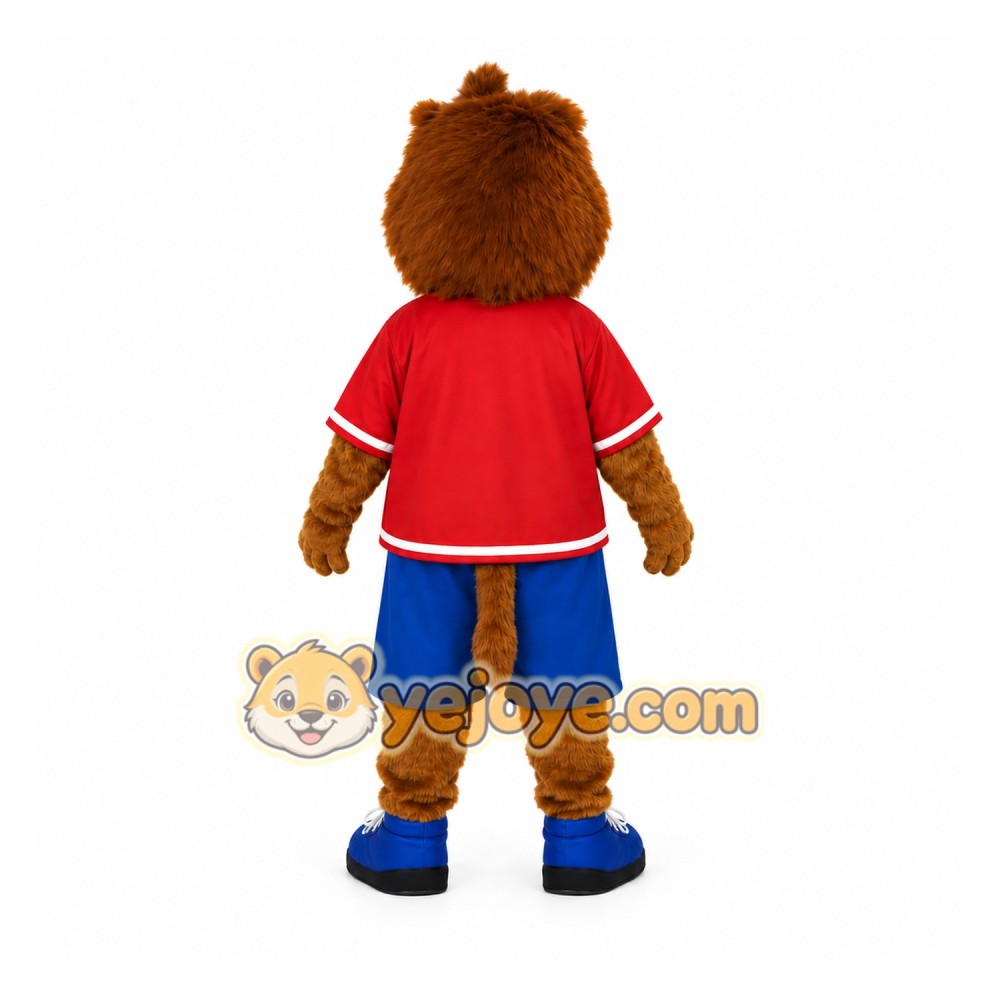 Brown Lion Mascot Costume for Sports Events Brown Lion Mascot Costume for Sports Events