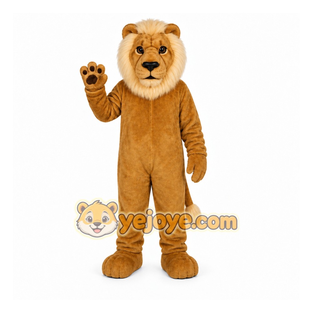 Brown Lion Mascot Costume for Events and Promotions Brown Lion Mascot Costume for Events and Promotions