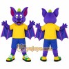 Purple Bat Mascot Costume for Children's Events Purple Bat Mascot Costume for Children's Events