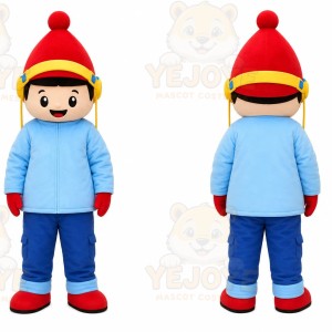 Blue Child Character Mascot Costume for Children's Events