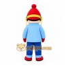 Blue Child Character Mascot Costume for Children's Events Blue Child Character Mascot Costume for Children's Events