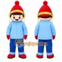 Blue Child Character Mascot Costume for Children's Events
