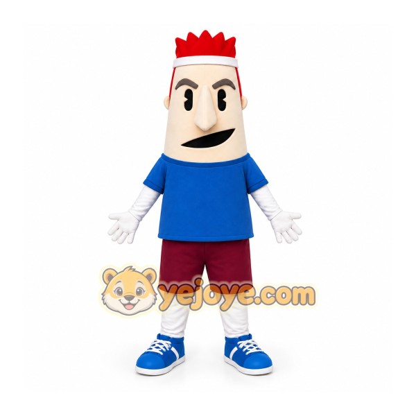 Cartoon Boy Mascot Costume for Events and Promotions