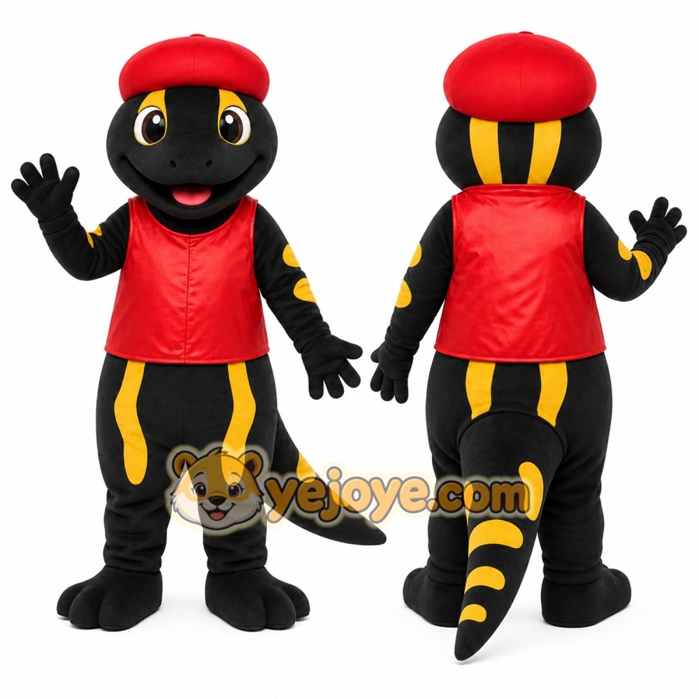 Black Lizard Mascot Costume for Events and Promotions