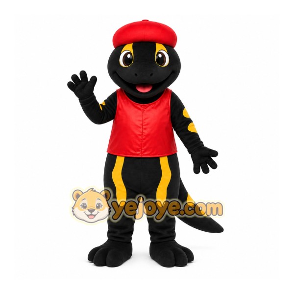 Black Lizard Mascot Costume for Events and Promotions