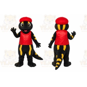 Black Lizard Mascot Costume for Events and Promotions