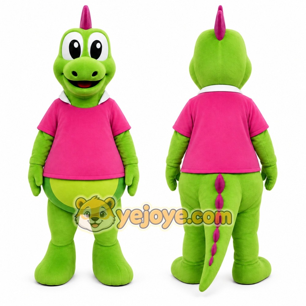 Green Dinosaur Mascot Costume for Children's Events Green Dinosaur Mascot Costume for Children's Events