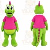 Green Dinosaur Mascot Costume for Children's Events