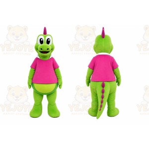 Green Dinosaur Mascot Costume for Children's Events
