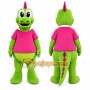 Green Dinosaur Mascot Costume for Children's Events