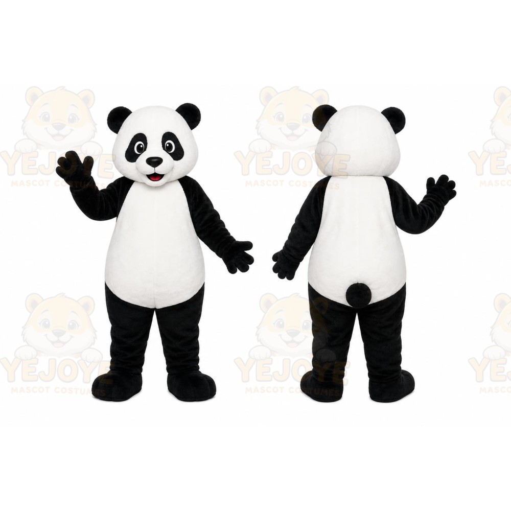 White Panda Mascot Costume for Events and Promotions