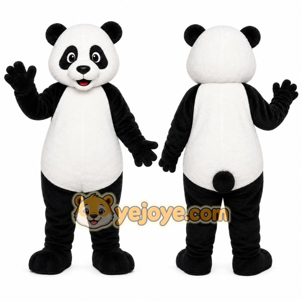 White Panda Mascot Costume for Events and Promotions