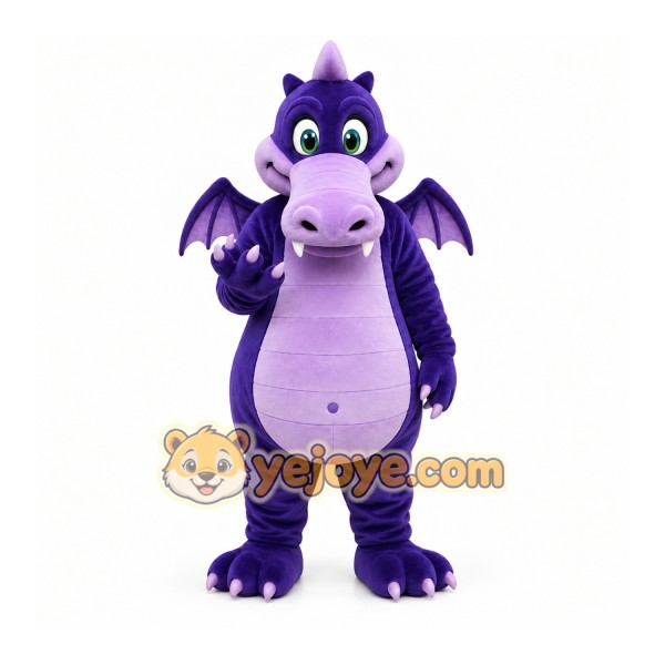 Purple Dragon Mascot Costume for Events and Promotions Purple Dragon Mascot Costume for Events and Promotions