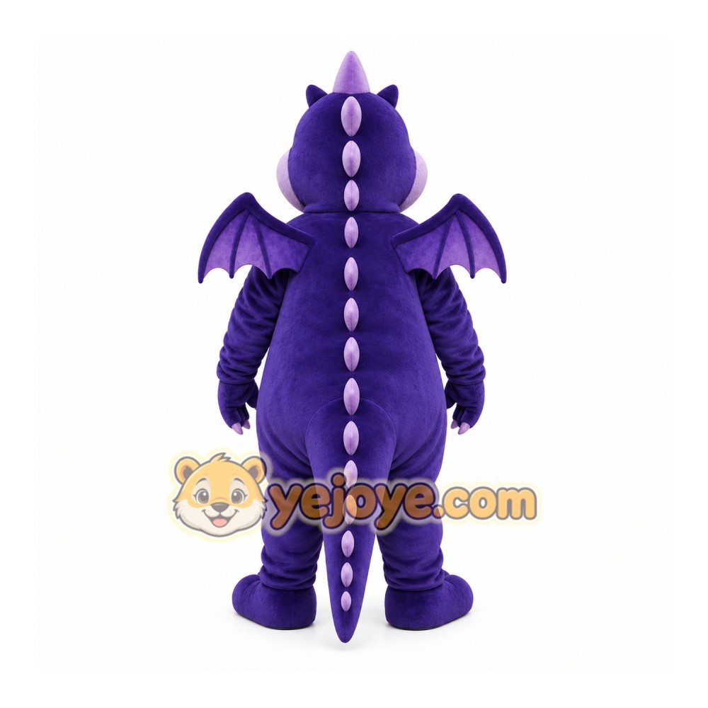 Purple Dragon Mascot Costume for Events and Promotions
