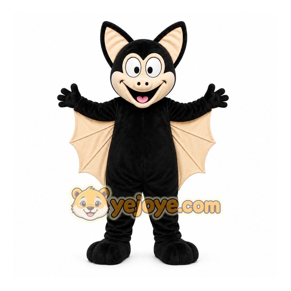 Black Bat Mascot Costume for Events and Promotions Black Bat Mascot Costume for Events and Promotions