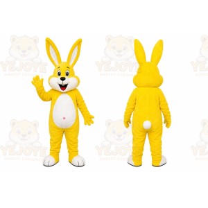 Yellow Rabbit Mascot Costume for Holiday Events