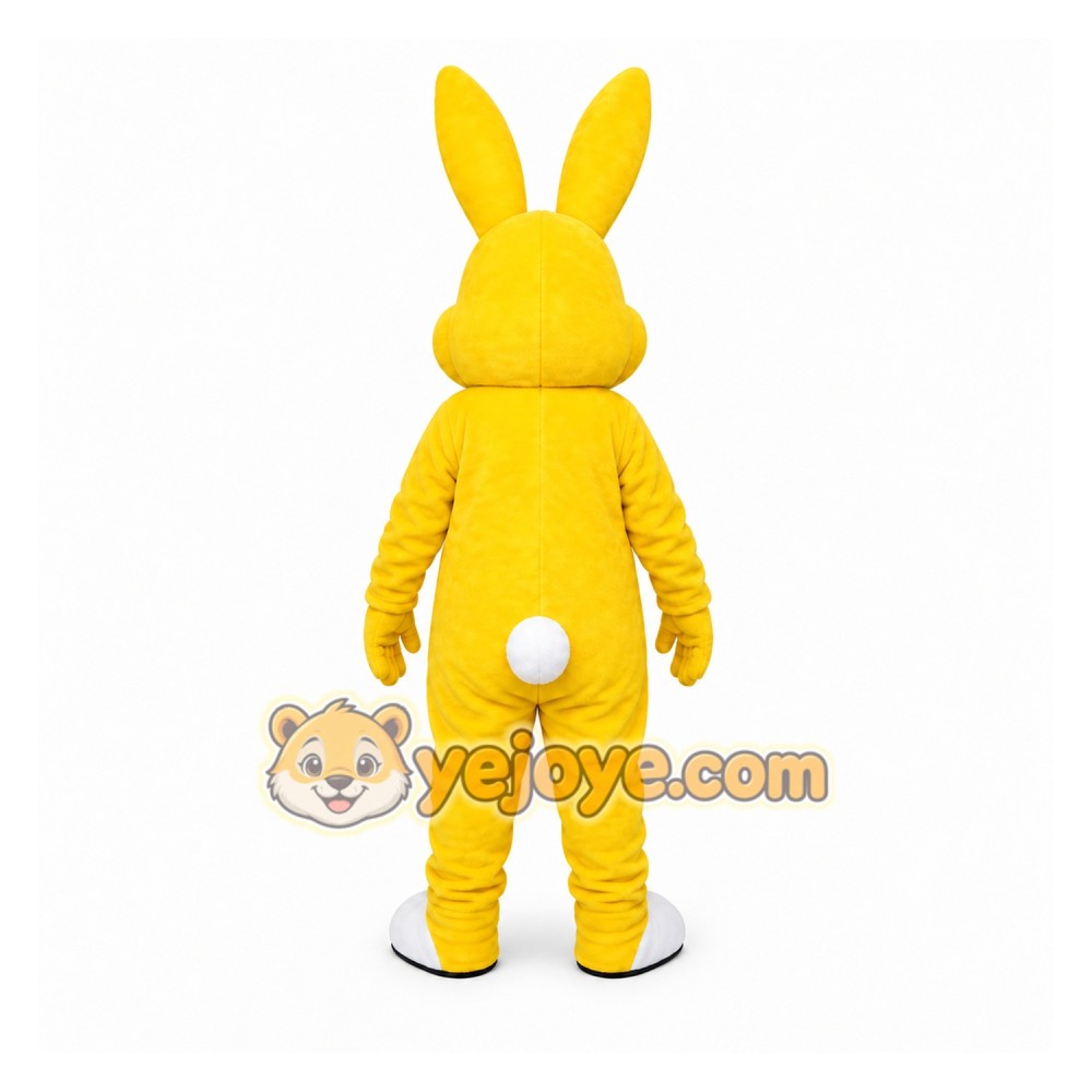 Yellow Rabbit Mascot Costume for Holiday Events Yellow Rabbit Mascot Costume for Holiday Events