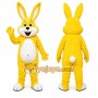 Yellow Rabbit Mascot Costume for Holiday Events