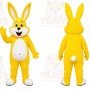 Yellow Rabbit Mascot Costume for Holiday Events