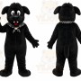 Black Dog Mascot Costume for Events and Promotions