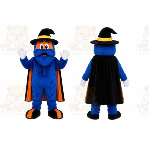 Blue Wizard Mascot Costume for Holiday Events
