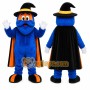 Blue Wizard Mascot Costume for Holiday Events