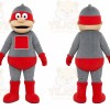Gray Robot Mascot Costume for Children's Events
