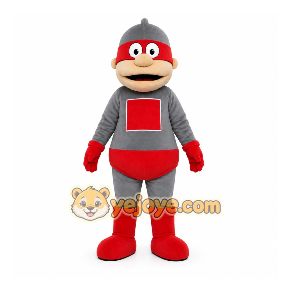 Gray Robot Mascot Costume for Children's Events Gray Robot Mascot Costume for Children's Events