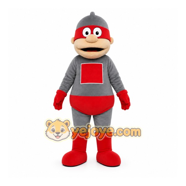 Gray Robot Mascot Costume for Children's Events Gray Robot Mascot Costume for Children's Events