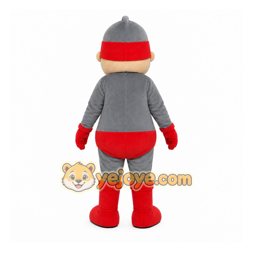 Gray Robot Mascot Costume for Children's Events Gray Robot Mascot Costume for Children's Events