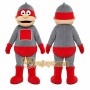 Gray Robot Mascot Costume for Children's Events