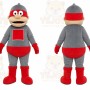 Gray Robot Mascot Costume for Children's Events
