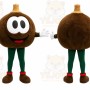 Brown Chestnut Mascot Costume for Events and Promotions