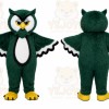 Green Owl Mascot Costume for Events and Promotions