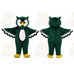 Green Owl Mascot Costume for Events and Promotions
