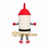 White Clock Tower Mascot Costume for Events and Promotions White Clock Tower Mascot Costume for Events and Promotions